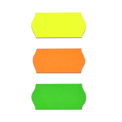 Etiquettes 26x12 mm. fluo